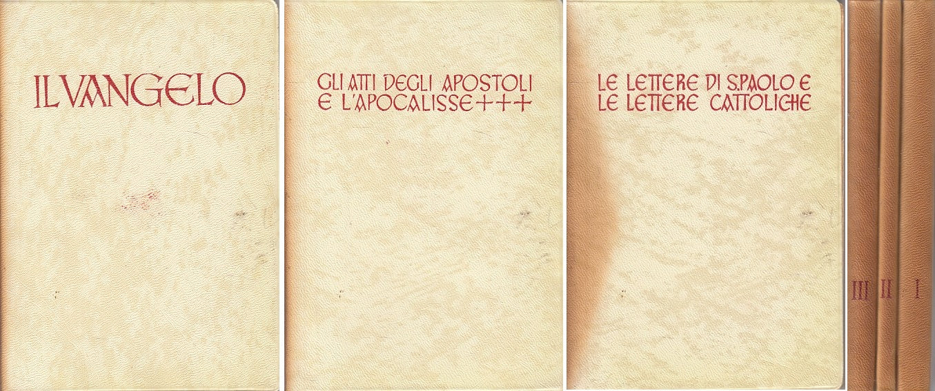 LD- VANGELO ATTI APOSTOLI APOCALISSE LETTERE S.PAOLO-- ROMA --- 1964 - B - ZFS90
