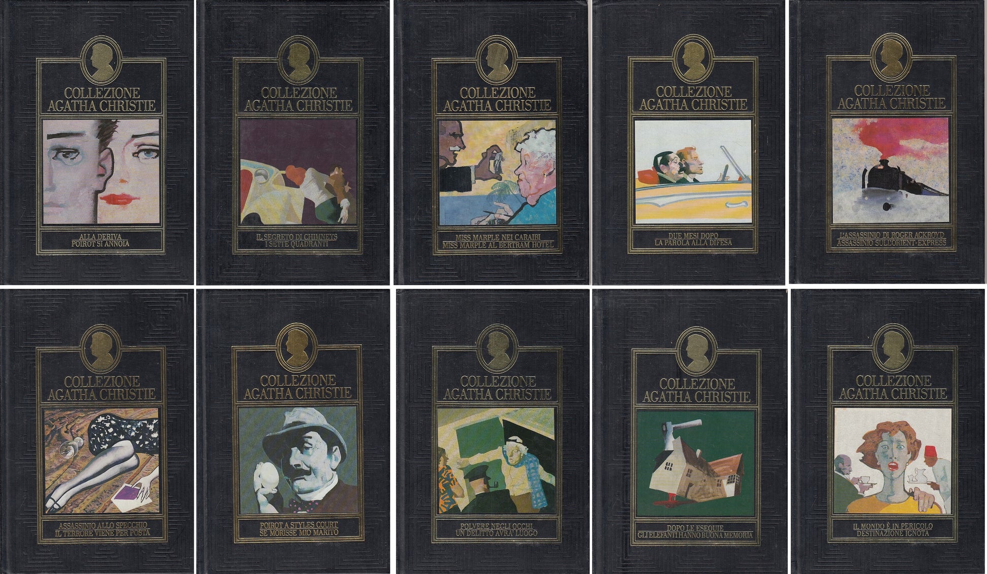 LN- COLLEZIONE AGATHA CHRISTIE 10 VOLUMI -- CHRISTIE - CDE -- 1996 - C - ZFS102