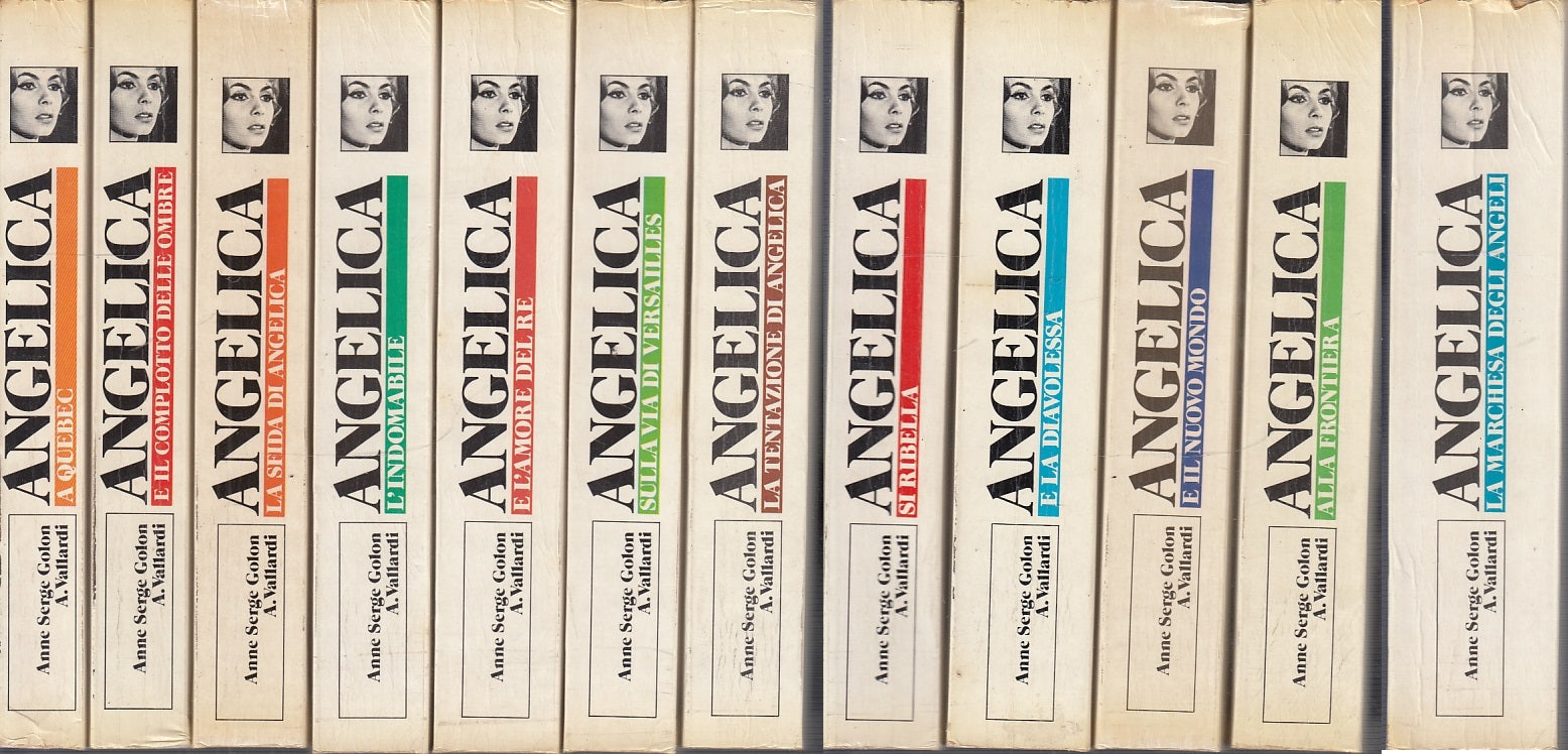 LN- ANGELICA 12 VOLUMI - ANNE SERGE GOLON - VALLARDI -- 1a ED. - 1981- B- YFS999