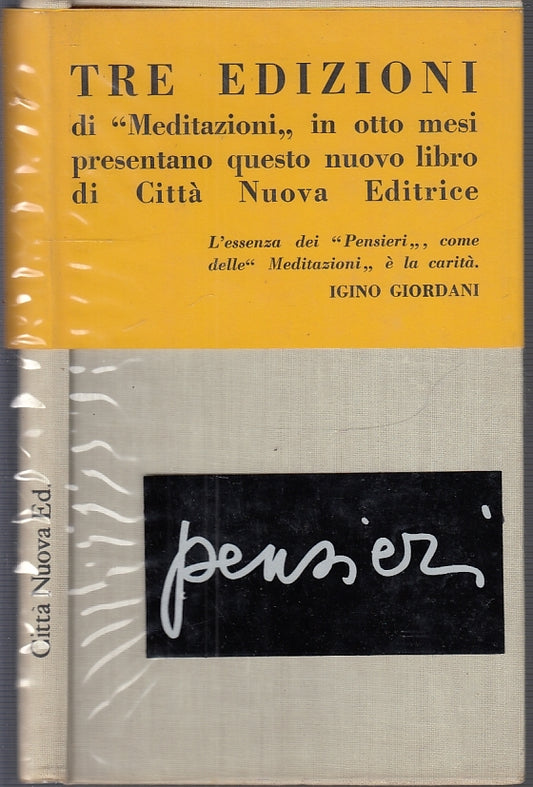 LD- PENSIERI - PAOLO SCIRPA - CITTA' NUOVA EDITRICE -- 1a ED.- 1961- CS- XFS54