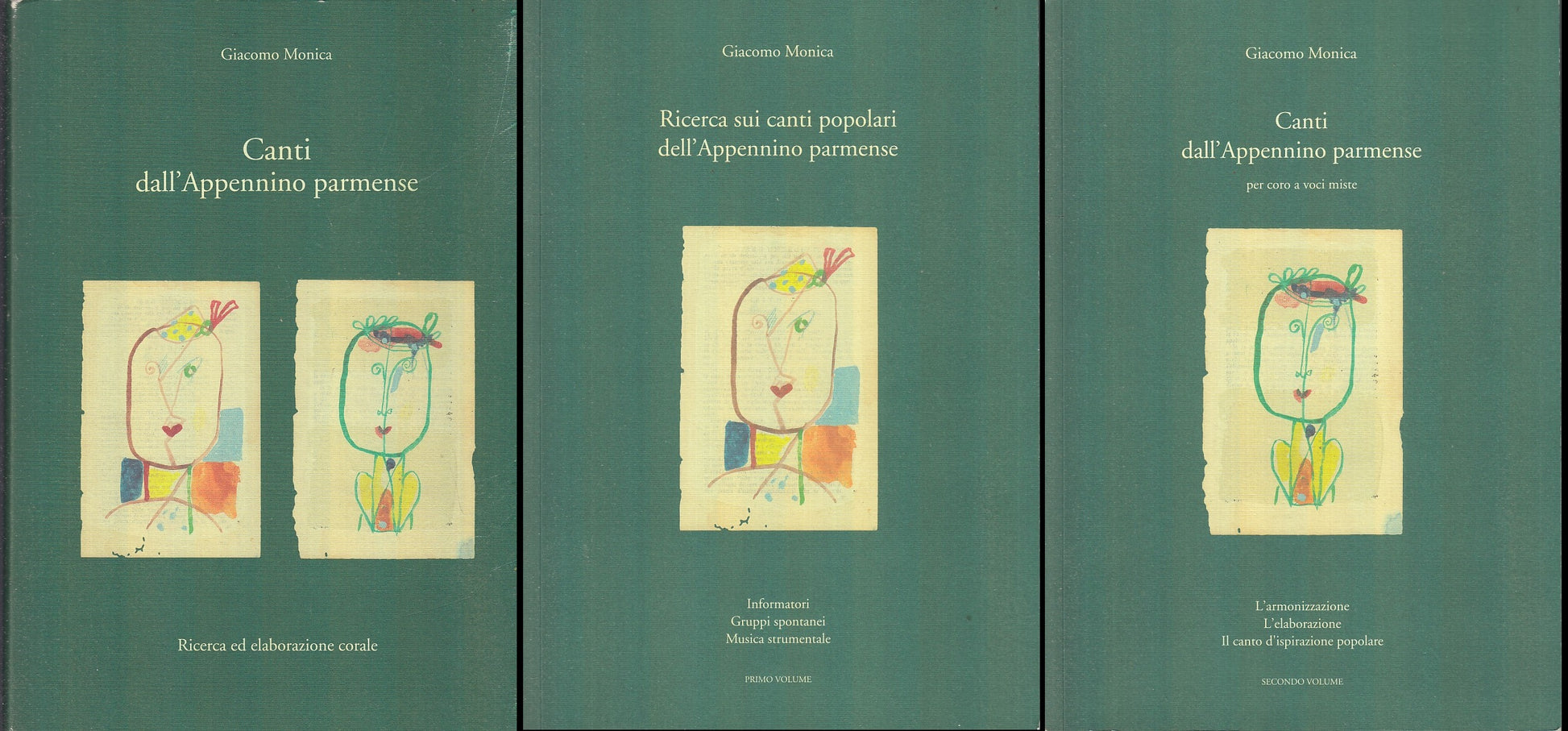 LS- CANTI DELL'APPENNINO PARMENSE 2 VOLUMI + 2 CD - MONICA ---- 2003 - B - XFS55