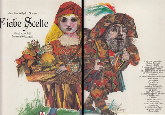LB- FIABE SCELTE - GRIMM LUZZATI - DALCO' - OLIVETTI -- 1988 - CS - RGZ
