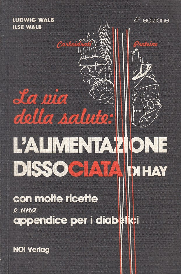 LZ- L'ALIMENTAZIONE DISSOCIATA DI HAY RICETTE - WALB - NOI --- 1986 - B - YFS86