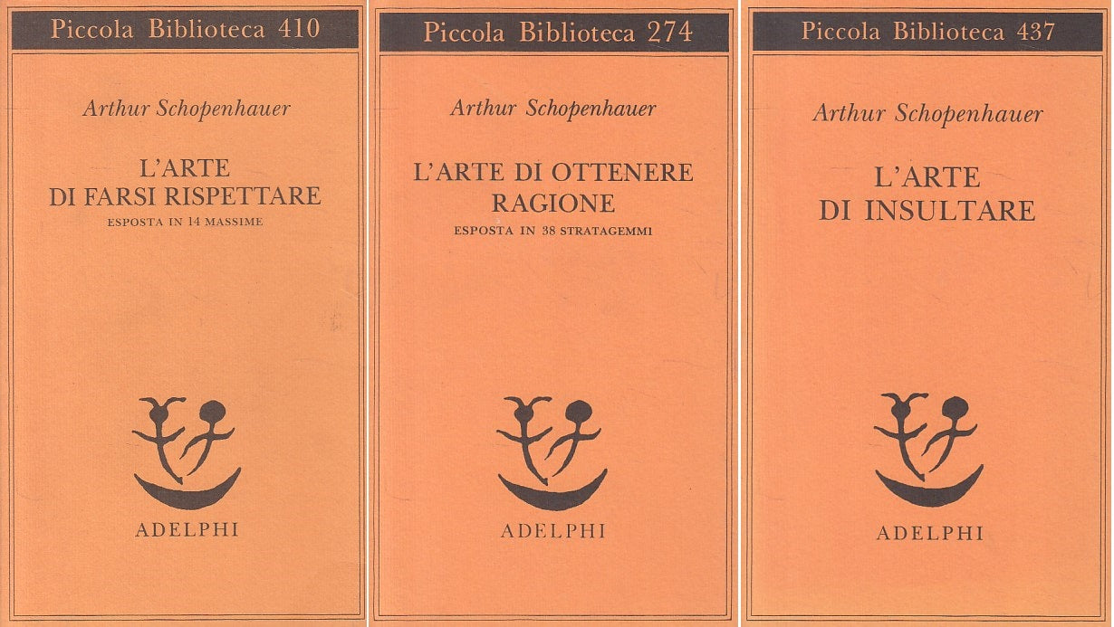 LN- ARTE DI OTTENERE RAGIONE INSULTARE- SCHOPENHAUER- ADELPHI--- 1999- B - YFS35