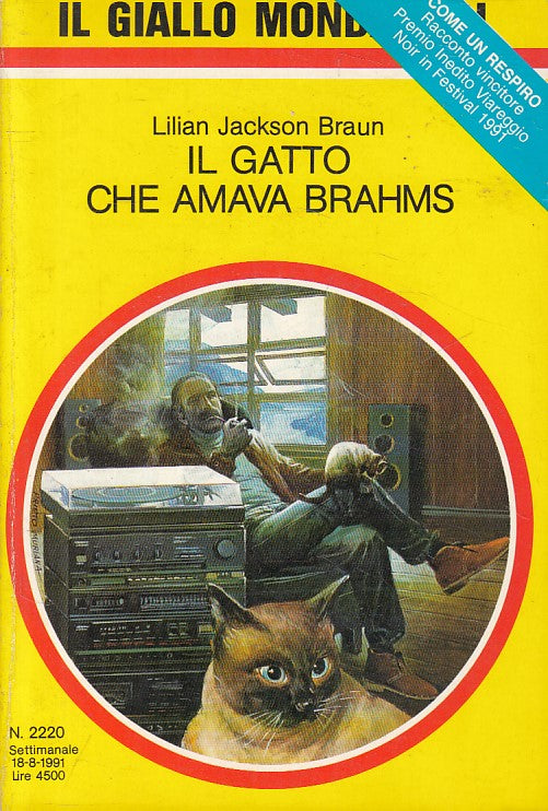 LN- GIALLI MONDADORI 2220 GATTO CHE AMAVA BRAHMS - BRAUN ---- 1991 - B - YFS92