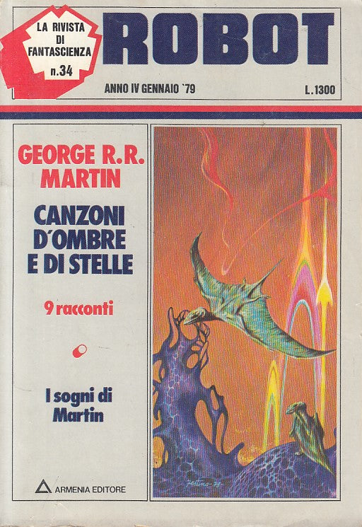 LN- ROBOT 34 CANZONI D'OMBRE E DI STELLE- MARTIN - ARMENIA --- 1979 - B - YFS999