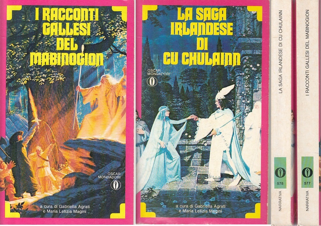 LN- SAGHE E LEGGENDE CELTICHE 2 VOLUMI -- MONDADORI --- 1990 - B - YFS499
