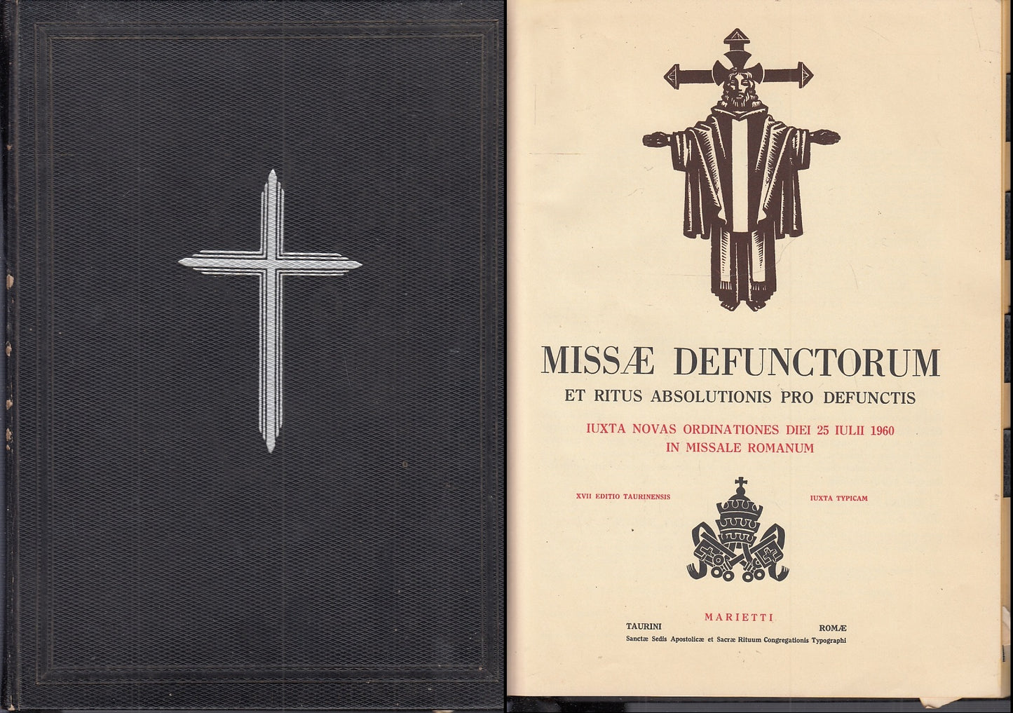 LD- MISSAE DEFUNCTORUM RITUS PRO DEFUNTIS DEFUNTI -- MARIETTI --- 1962 - C- XFS8