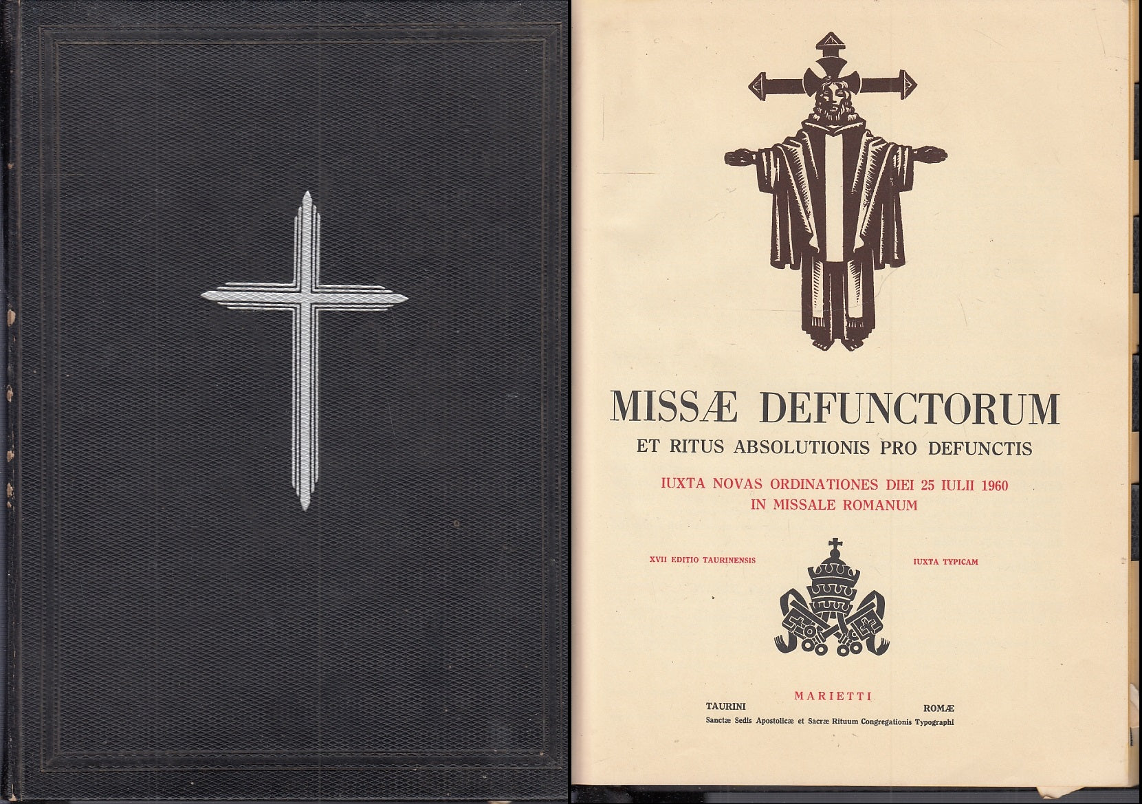 LD- MISSAE DEFUNCTORUM RITUS PRO DEFUNTIS DEFUNTI -- MARIETTI --- 1962 - C- XFS8