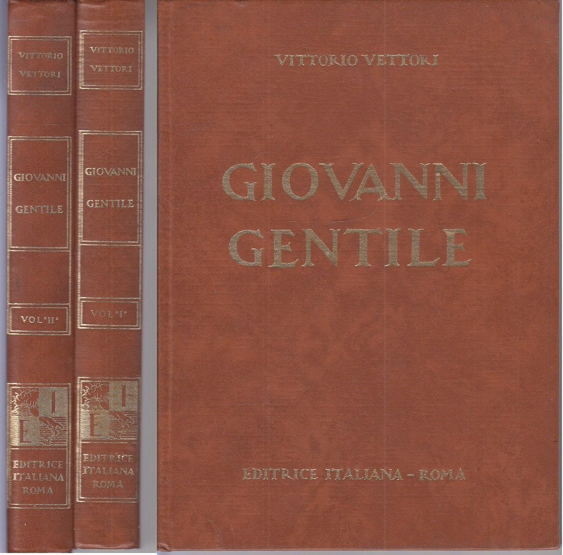 LS- GIOVANNI GENTILE 2 VOLUMI- VITTORIO VETTORI- ED. ITALIANA--- 1967- C- YFS612
