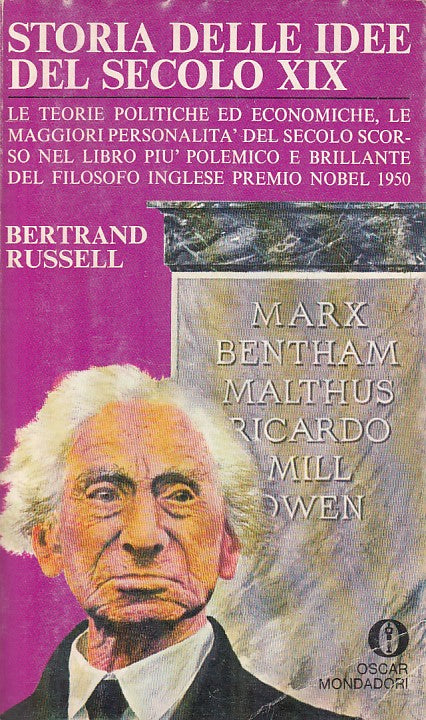 LS- STORIA DELLE IDEE DEL SECOLO XIX - RUSSELL - MONDADORI --- 1968 - B - XFS