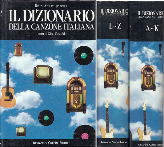 LZ- IL DIZIONARIO DELLA CANZONE ITALIANA 2 VOL. -- CURCIO --- 1990 - CS - YFS634
