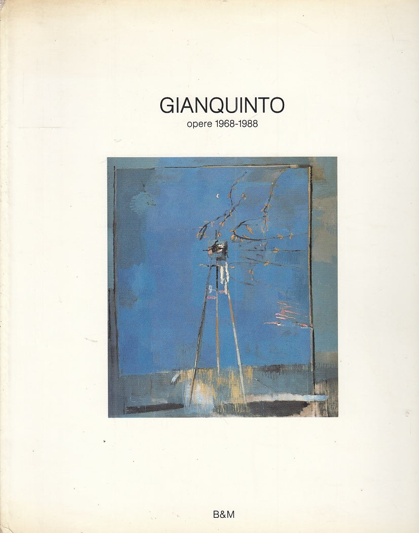 LT- GIANQUINTO OPERE 1968/1988 CATALOGO MOSTRA -- B&M --- 1988 - B - YFS308