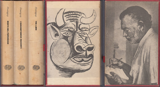 LN- COFANETTO 3 VOLUMI MORTE NEL POMERIGGIO- HEMINGWAY- EINAUDI--- 1964-CS-XFS13