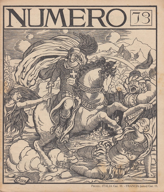 LH- RIVISTA NUMERO 73 SETTIMANALE UMORISTICO ILLUSTRATO- BISCA---- 1915- S- XFS2