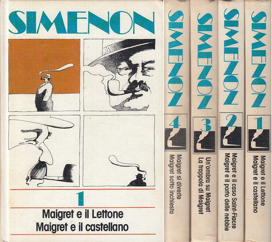MAIGRET 4 VOLUMI - GEORGES SIMENON - EUROCLUB --- 1982 - C - YFS479