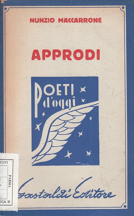 LN- APPRODI POESIE - NUNZIO MACCARRONE - GASTALDI --- 1952 - B - ZFS219