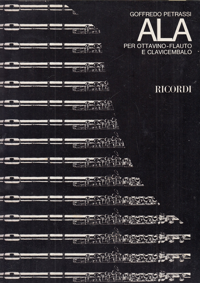 LT- SPARTITO MUSICALE ALA OTTAVINO FLAUTO - PETRASSI- RICORDI--- 1973- B- YFS150