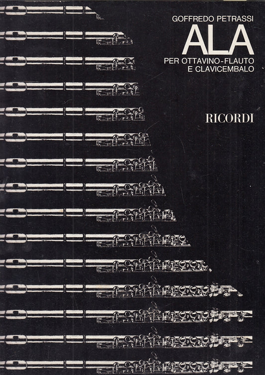 LT- SPARTITO MUSICALE ALA OTTAVINO FLAUTO - PETRASSI- RICORDI--- 1973- B- YFS150