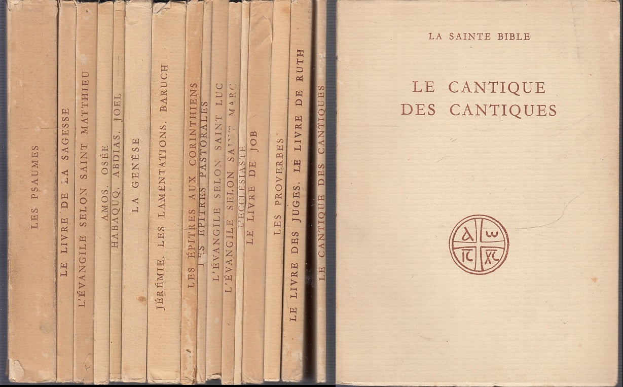 LD- LA SAINTE BIBLE 16 VOLUMI LA SACRA BIBBIA -- PETRUS BROT --- 1951 - B- XFS56