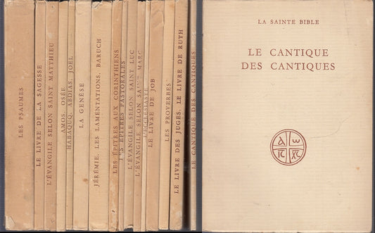 LD- LA SAINTE BIBLE 16 VOLUMI LA SACRA BIBBIA -- PETRUS BROT --- 1951 - B- XFS56