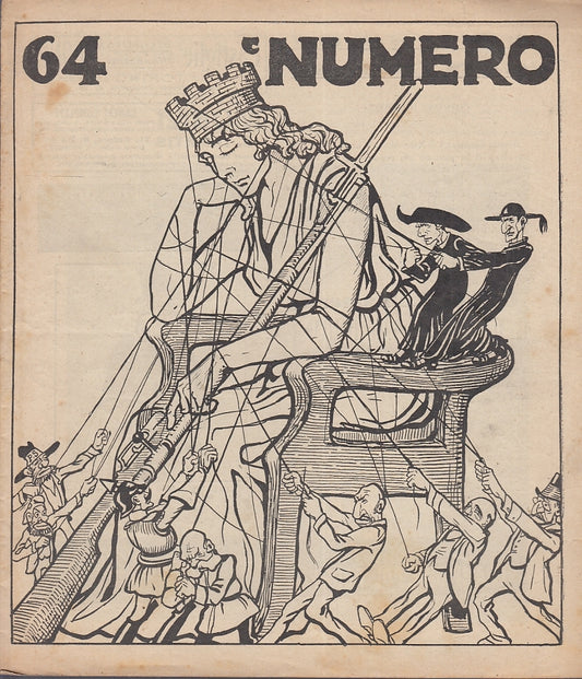 LH- RIVISTA NUMERO 64 SETTIMANALE UMORISTICO ILLUSTRATO ----- 1915 - S - XFS2