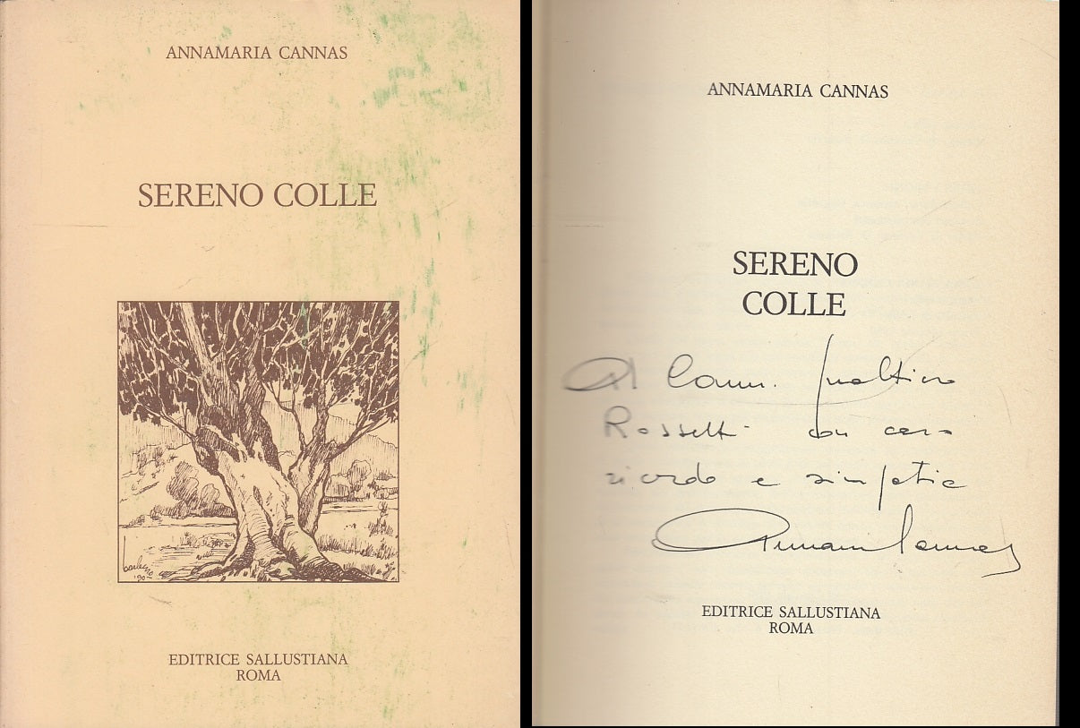SERENO COLLE POESIE DEDICA E AUTOGRAFO - ANNAMARIA CANNAS---- 1990- B- XFS57