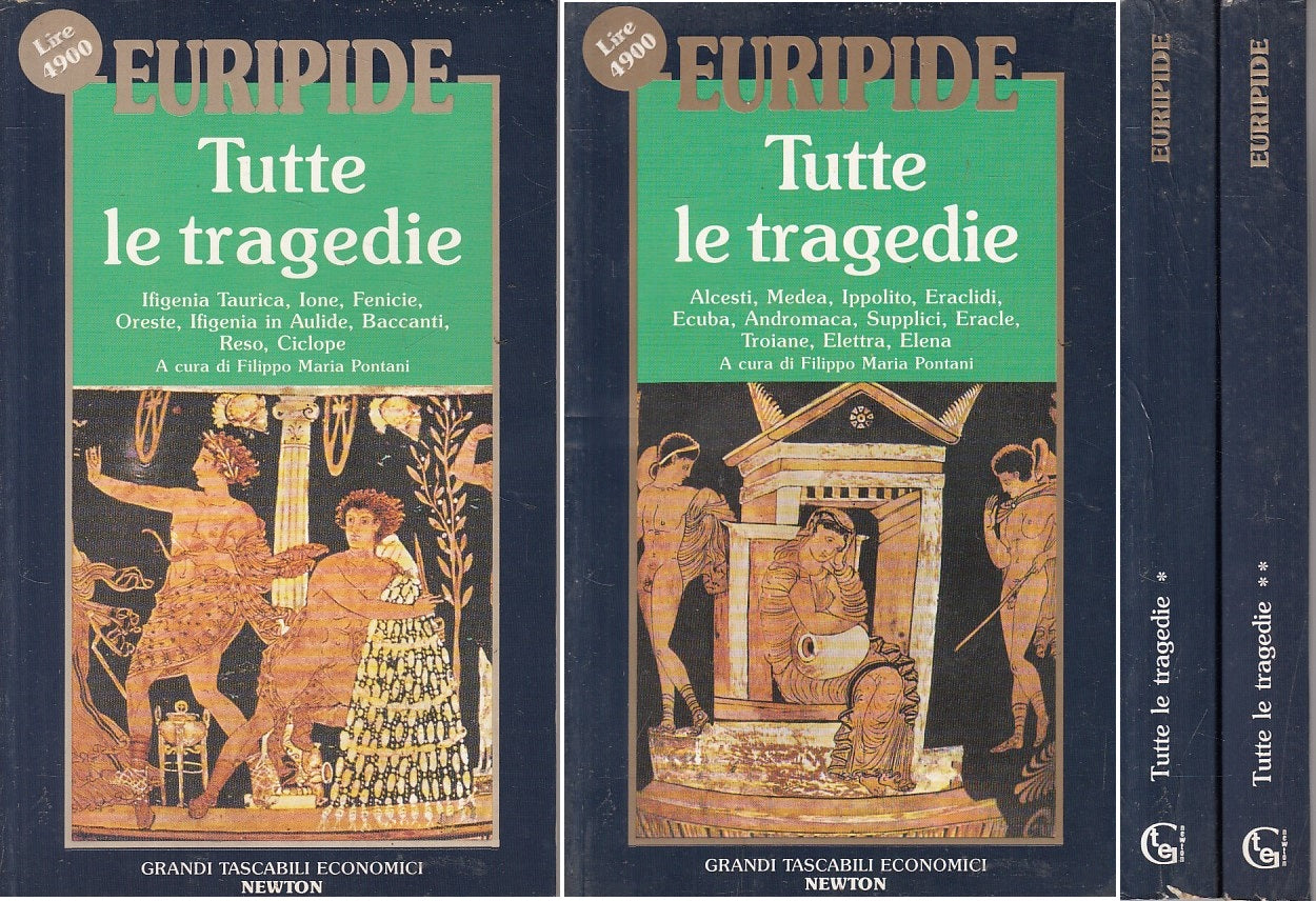 LN- TUTTE LE TRAGEDIE 2 VOLL - EURIPIDE - NEWTON -- 1a ED. - 1991 - B - YFS193