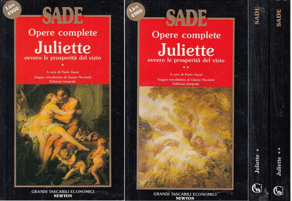 LN- JULIETTE PROSPERITA' DEL VIZIO 2 VOLL - SADE - NEWTON --- 1993 - B - YFS193