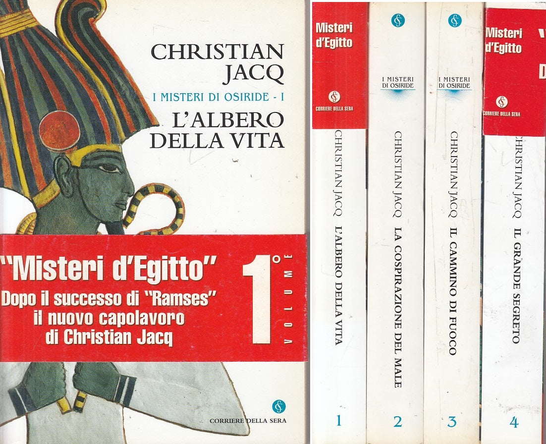 LS- I MISTERI DELL'OSIRIDE 4 VOLL. - JACQ - CORRIERE SERA --- 2004 - B - ZFS331