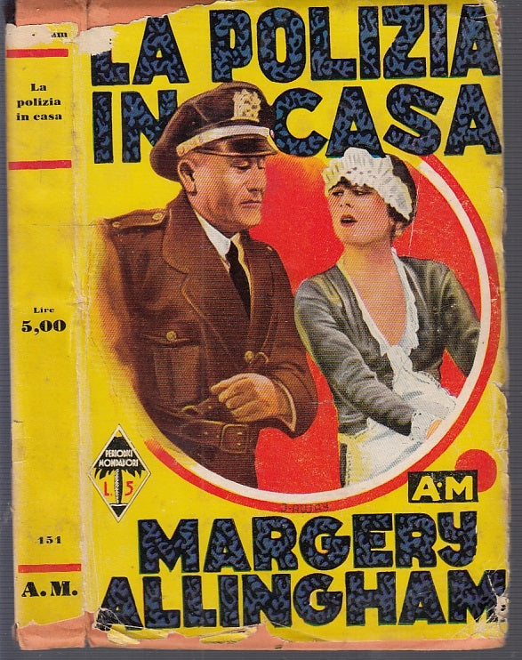 LG- LA POLIZIA IN CASA- ALLINGHAM- MONDADORI- LIBRI GIALLI 151-- 1936- CS- XFS15