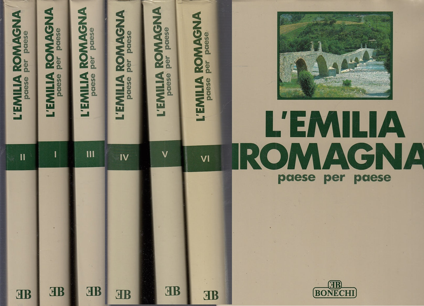 LV- L'EMILIA ROMAGNA PAESE PER PAESE 6 VOLUMI COMPLETA-- BONECHI--- 1987- CS-YFS