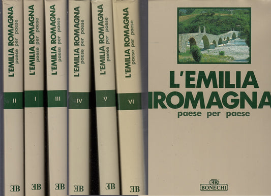 LV- L'EMILIA ROMAGNA PAESE PER PAESE 6 VOLUMI COMPLETA-- BONECHI--- 1987- CS-YFS