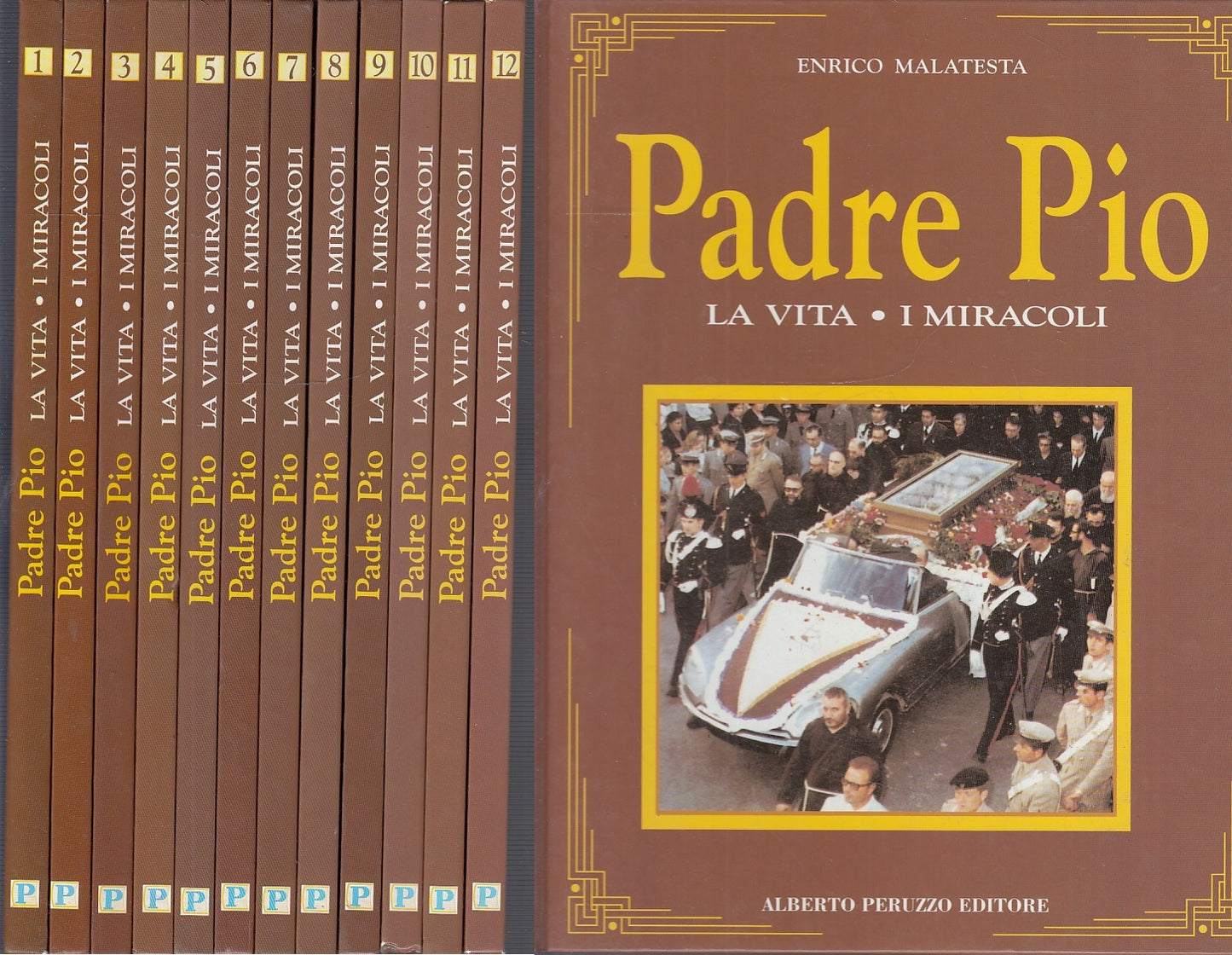 LD- PADRE PIO LA VITA I MIRACOLI 1/12 - MALATESTA - PERUZZO --- 1994 - C - YFS