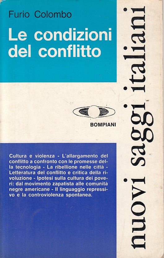 LS- LE CONDIZIONI DEL CONFLITTO - COLOMBO - BOMPIANI --- 1970 - B - YFS207