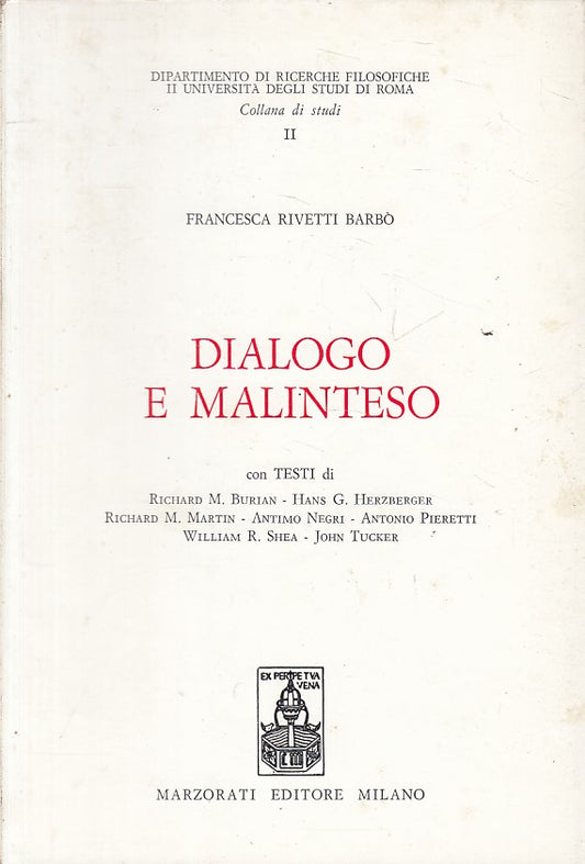LS- DIALOGO E MALINTESO - BARBO' - MARZORATI --- 1985 - B - YFS595