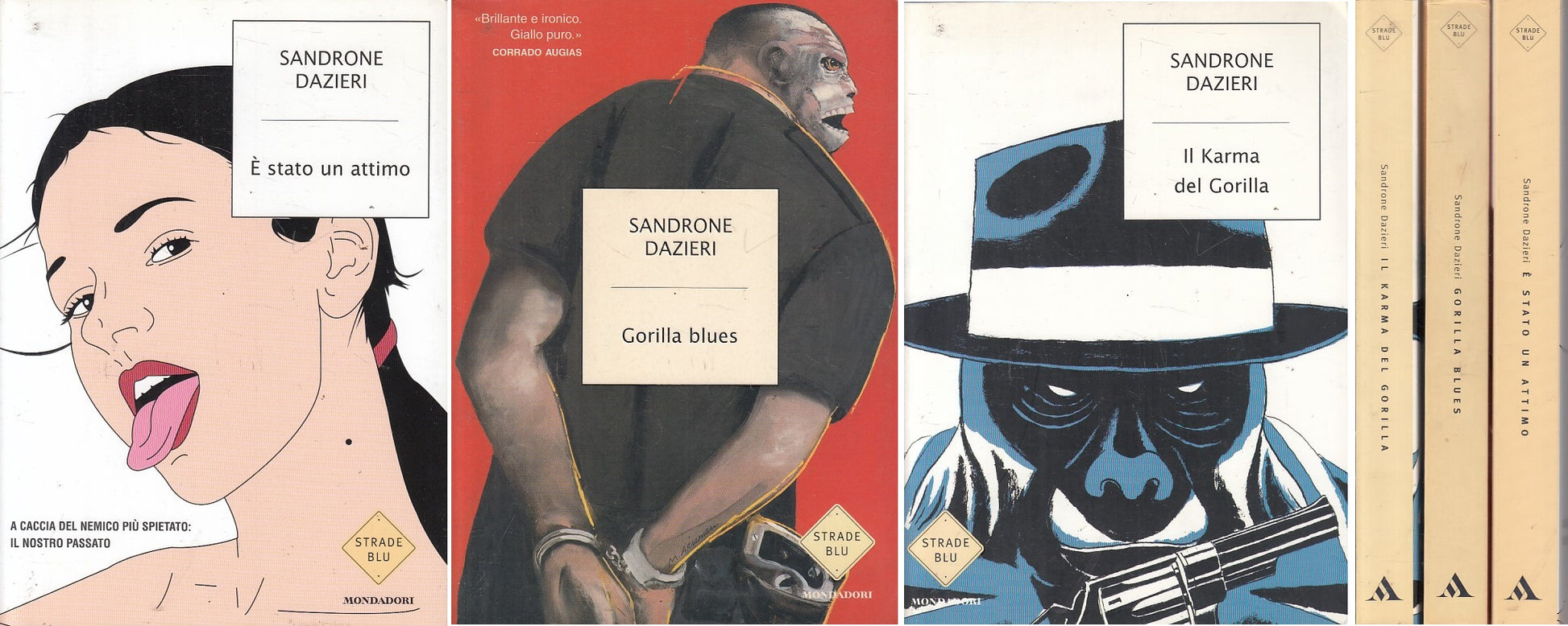 LN- 3 ROMANZI GORILLA BLUES KARMA - DAZIERI - MONDADORI --- 2002 - B - ZFS143