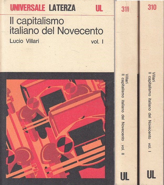 LS- CAPITALISMO ITALIANO DEL NOVECENTO 2 VOLL -- LATERZA --- 1975 - B - ZFS112