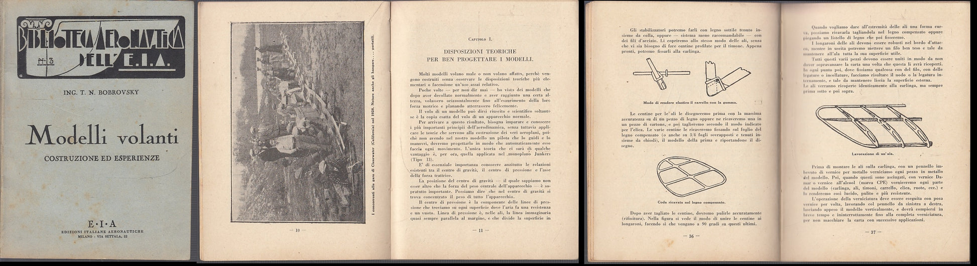 LH- MODELLI VOLANTI COSTRUZIONI ESPERIENZE- ING. BORROVSKY- EIA--- 1925- B- MLT1