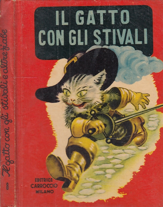 LB- IL GATTO CON GLI STIVALI FIABE-- CARROCCIO- COLLANA BIMBI 1-- 1930- C- XFS55