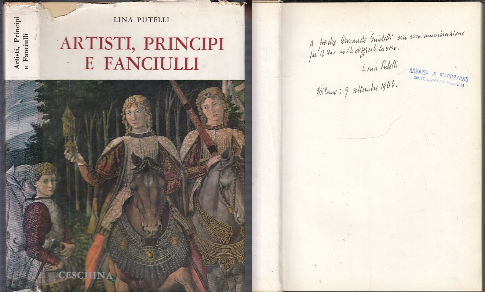 LT- ARTISTI PRINCIPI E FANCIULLI AUTOGRAFO- PUTELLI- CESCHINA--- 1963- CS- XFS57
