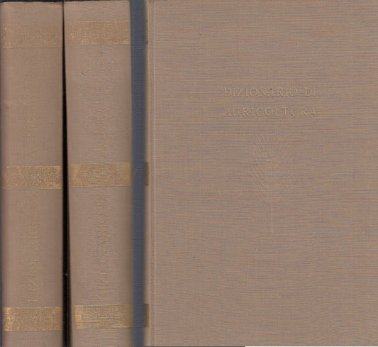 LZ- DIZIONARIO DI AGRICOLTURA 2 VOLUMI -- UTET --- 1956 - C - YFS292