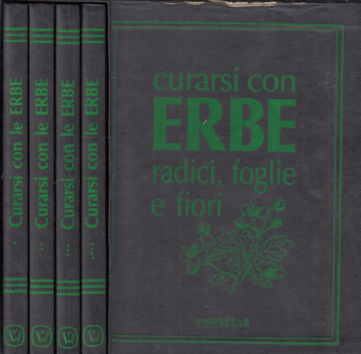 LZ- CURARSI CON LE ERBE COFANETTO 4 VOLUMI - BORIO - VELAR --- 1992 - C- YFS242