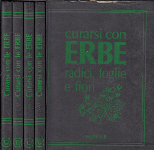 LZ- CURARSI CON LE ERBE COFANETTO 4 VOLUMI - BORIO - VELAR --- 1992 - C- YFS242