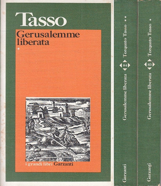 LN- GERUSALEMME LIBERATA 2 VOLUMI - TASSO - GARZANTI --- 1984 - B - YFS627