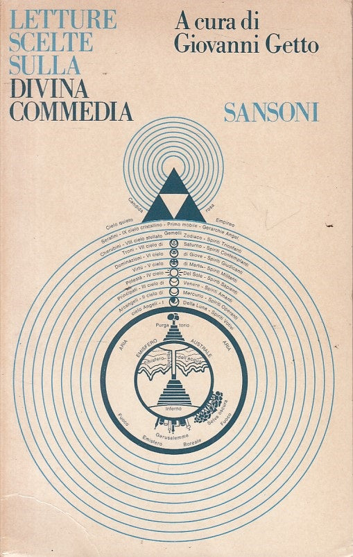 LS- LETTURE SCELTE SULLA DIVINA COMMEDIA - GETTO - SANSONI --- 1970 - B - YFS485