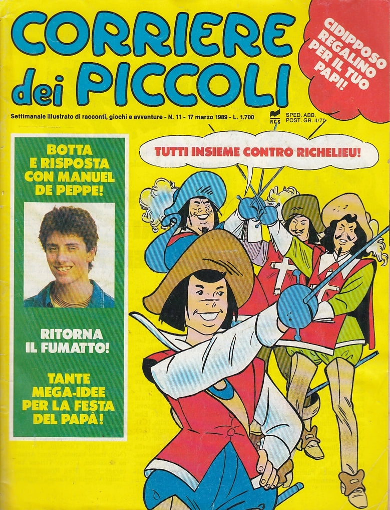 FR- CORRIERE DEI PICCOLI N.11 PIMPA ALFONSO -- RIZZOLI - 1989- S- QRX