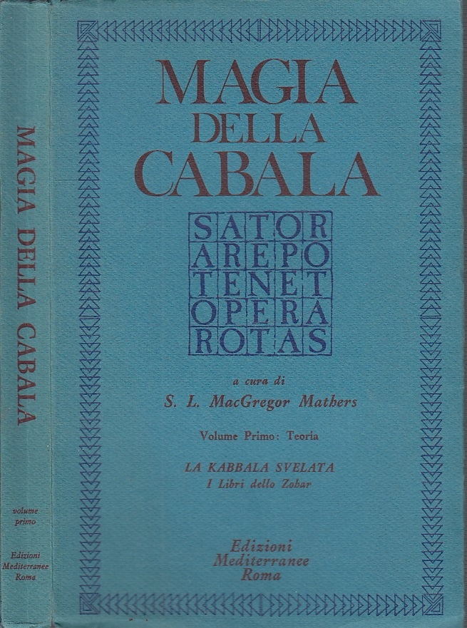 LZ- MAGIA DELLA CABALA ZOHAR - MACGREGOR MATHERS- MEDITERRANEE--- 1981- B- XFS32