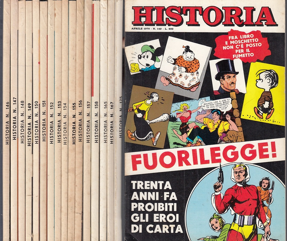 LS- HISTORIA 1970 ANNATA COMPLETA 146/157 + ALTRI-- CINO DEL DUCA--- 1970- B-YFS