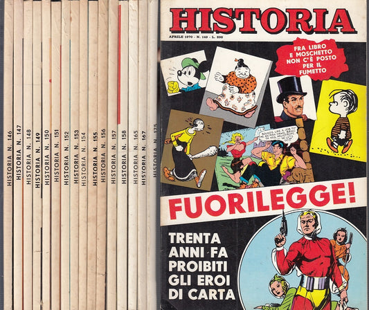 LS- HISTORIA 1970 ANNATA COMPLETA 146/157 + ALTRI-- CINO DEL DUCA--- 1970- B-YFS